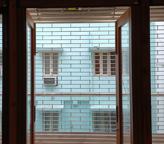 Balcony Grill Shutterwork of ss entrance automation