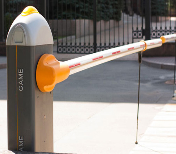 boom barrier work of ss entrance automation