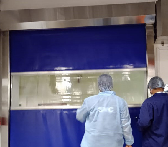 high-speed-door work of ss entrance automation