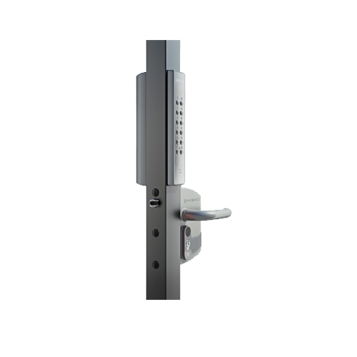 Volta--Surface-mounted-lock-with-external-battery-powdered-keypad